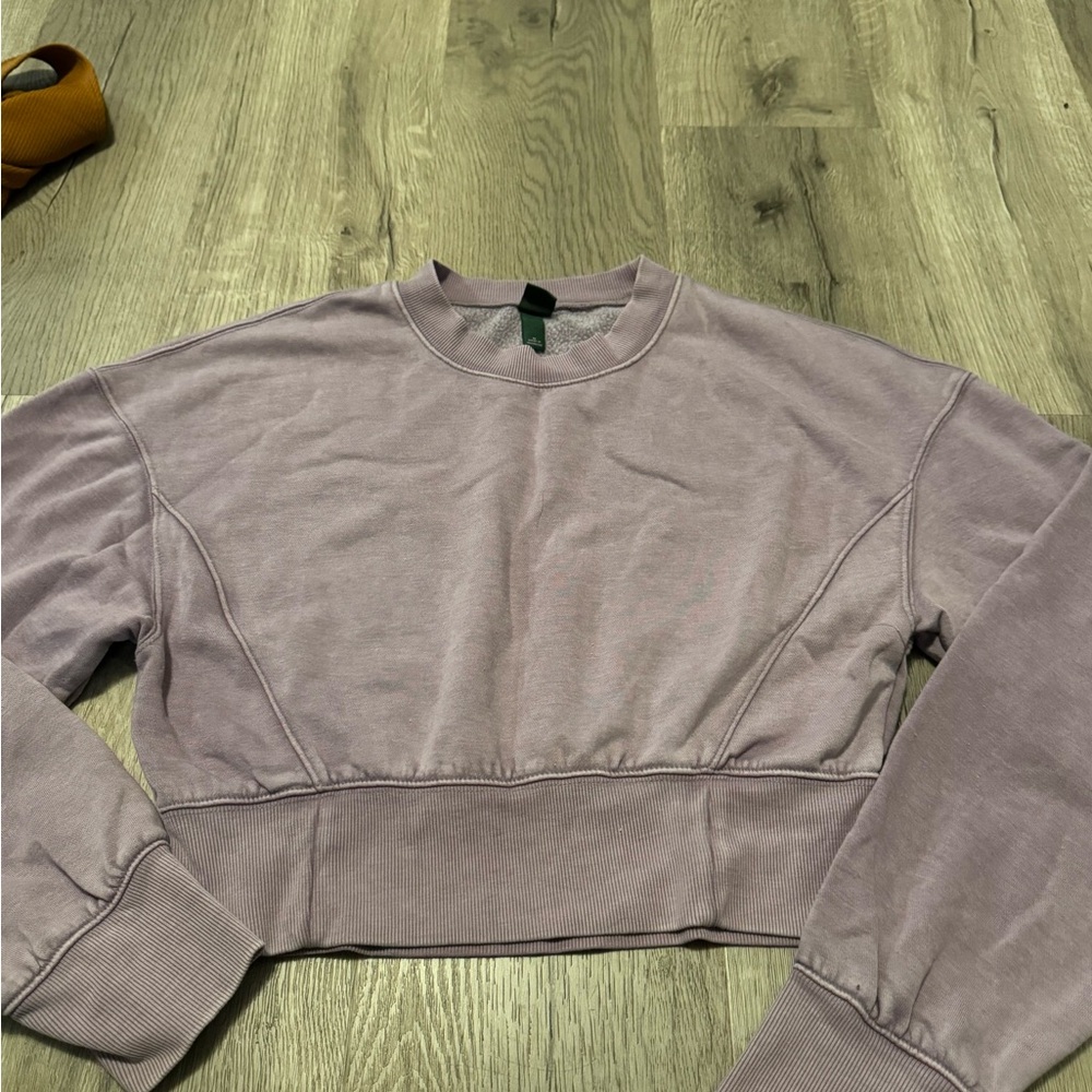 Wild Fable Lilac Cropped Sweatshirt